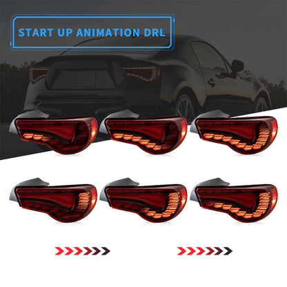 Fanali posteriori a LED completi per Toyota 86 2012-2021 Scion FR-S 2013-2021 Subaru BRZ 2013-2021