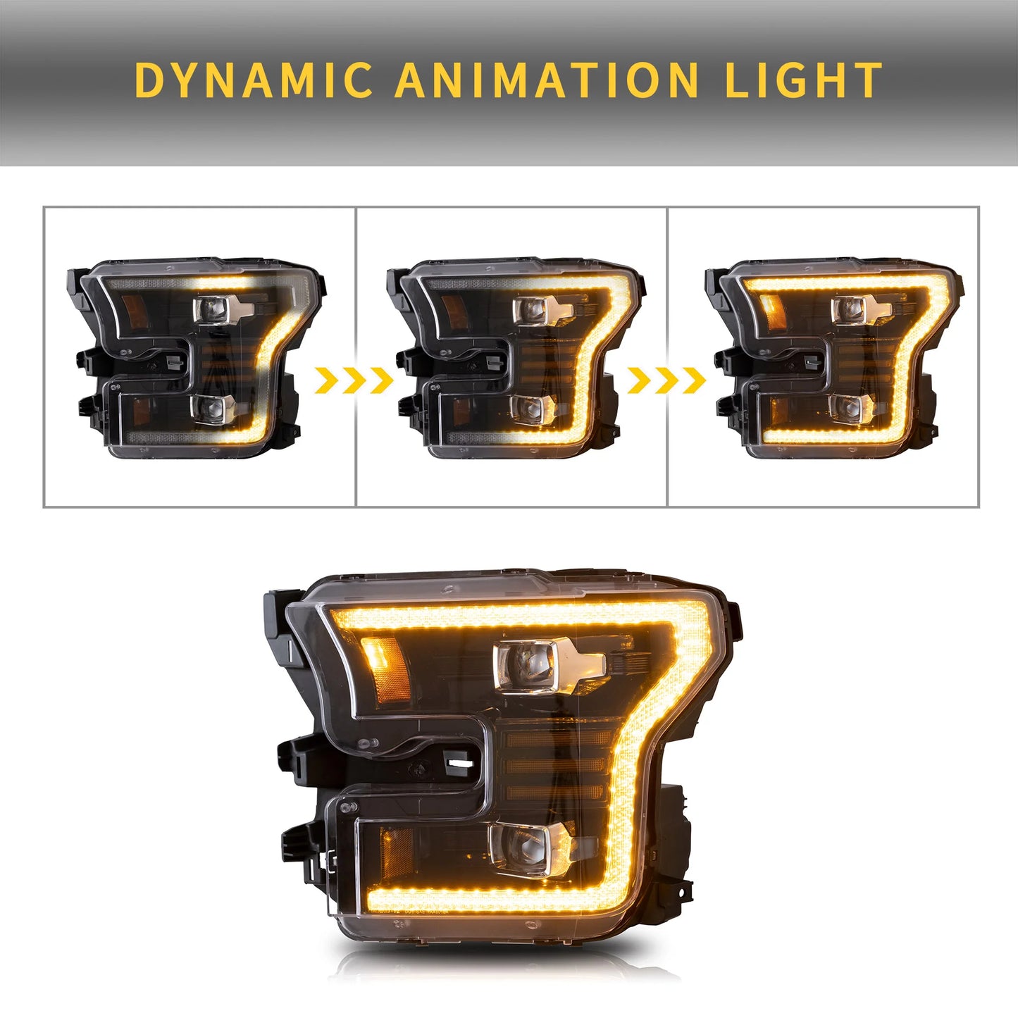 Fari per proiettori a LED per modelli alogeni FORD F150 2015-2017 (non adatti per Raptor)