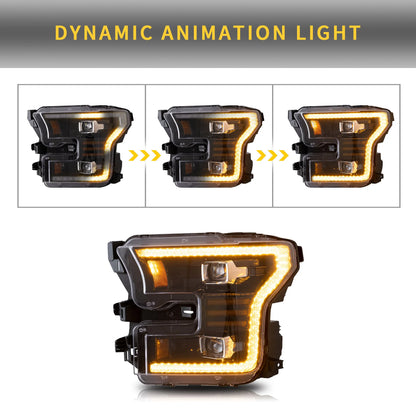 Fari per proiettori a LED per modelli alogeni FORD F150 2015-2017 (non adatti per Raptor)
