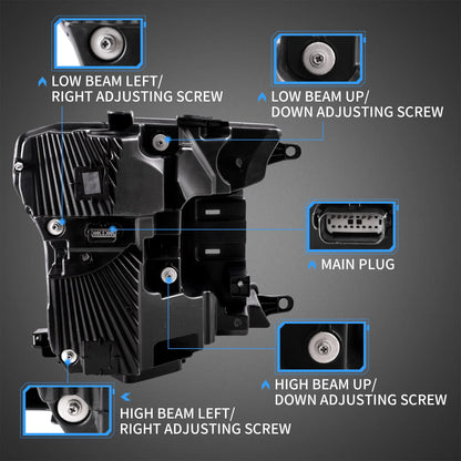 Fari per proiettori a LED e fanali posteriori a LED completi per Ford F150 2018-2020 (non adatto per Ford F-150 Raptor 2017-2020)