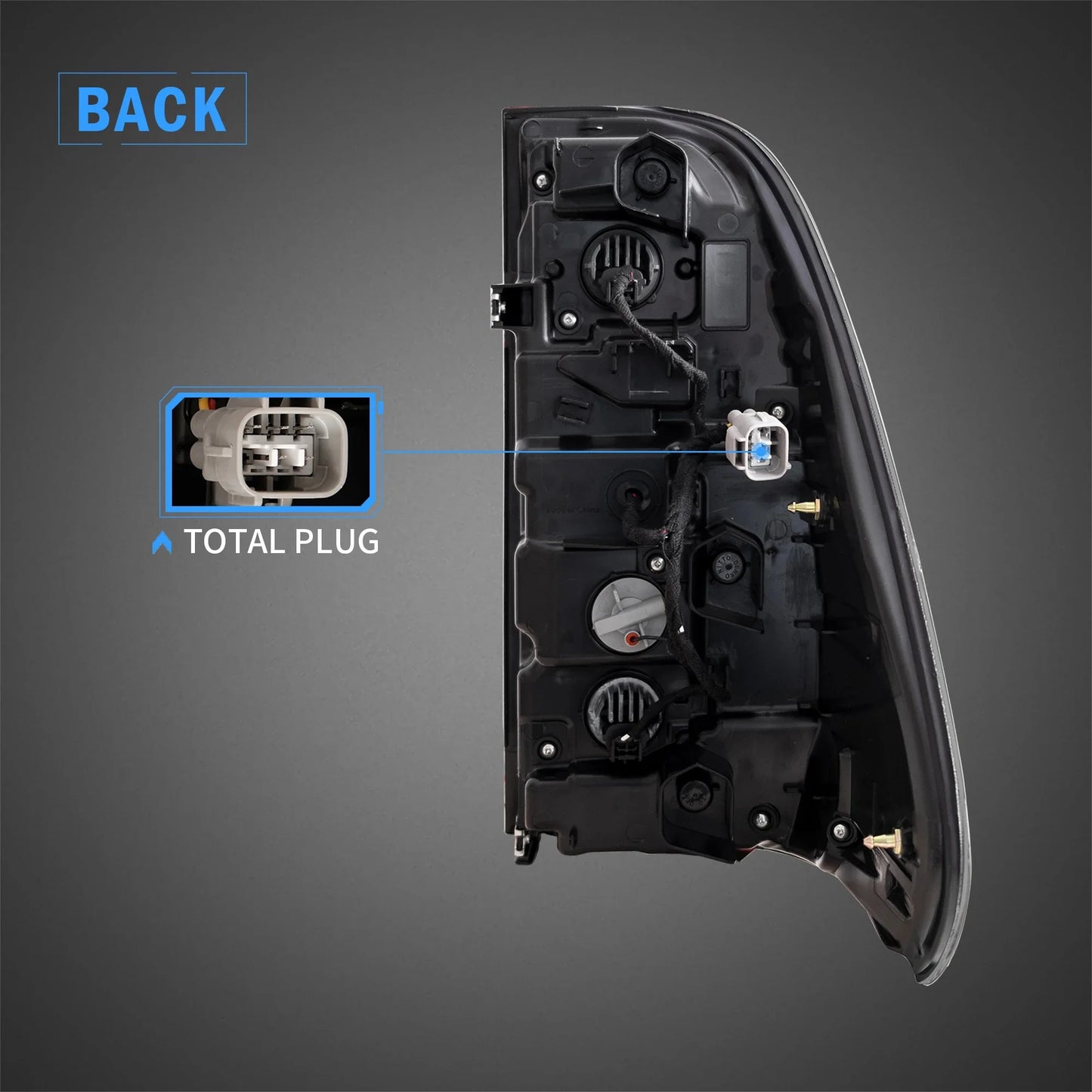 Fanali posteriori Full LED per Toyota Vigo/Hilux 2015-2020 con luce di benvenuto di animazione