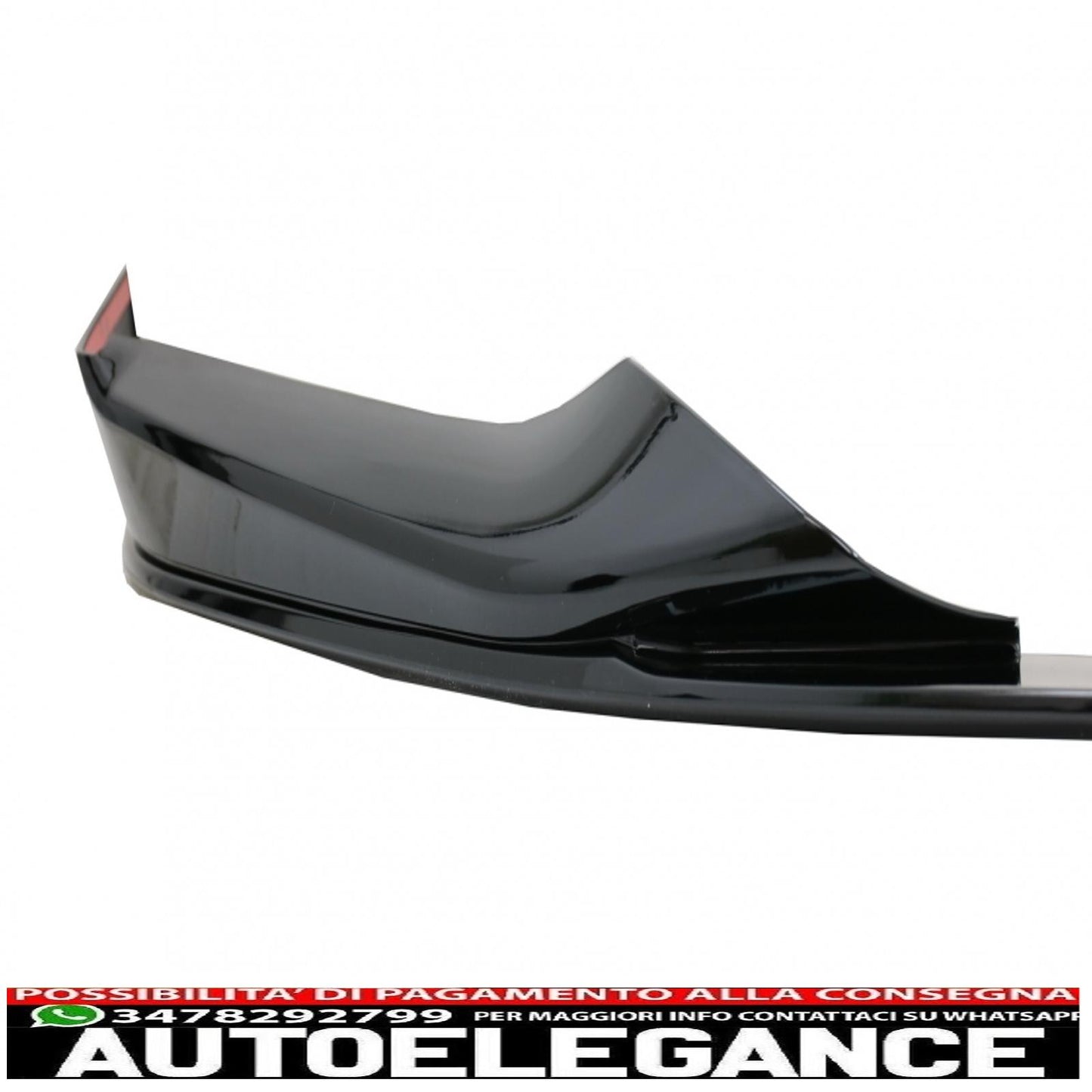 Front Bumper Spoiler Lip Fit For BMW 5 Series G30 Limousine G31 Touring (2017-2019) M Sport Design Piano Black 