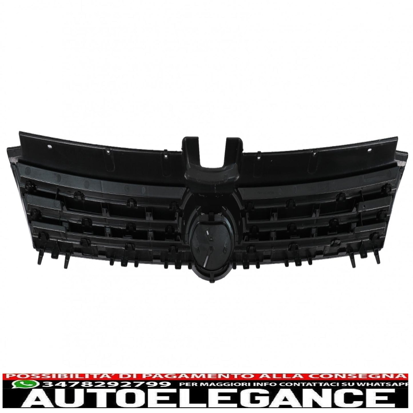 central grille suitable for vw golf 7 vii (2012-2017) r-line design chrome inserts