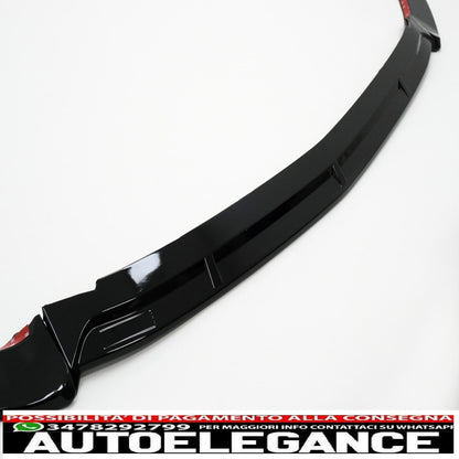 Labbro del paraurti anteriore adatto per mercedes classe e w213 s213 c238 a238 facelift (2020-up) pianoforte nero