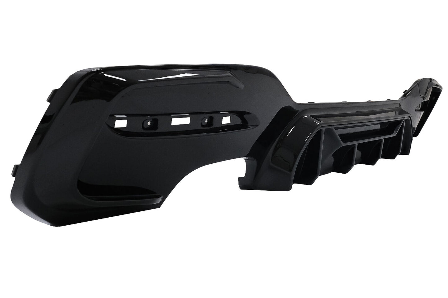 Paraurti diffusore aria a doppia uscita per BMW Serie 1 F20 F21 LCI 15-19 nero