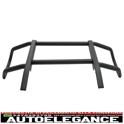 Bullbar adatto per mercedes classe g w463 (1989-2018) nero solo per paraurti g63 g65 AUTOELEGANCERICAMBI