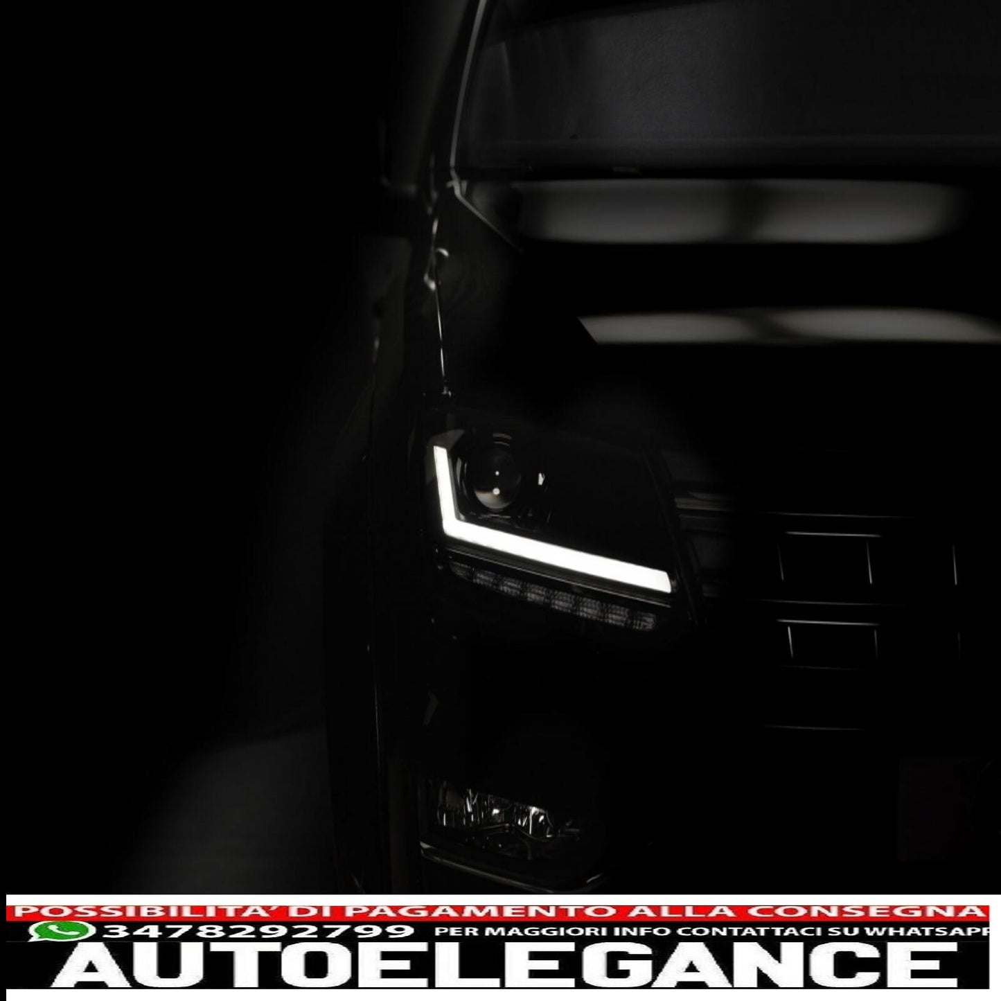 osram ledriving full led headlights suitable for vw amarok (2010-up) black dynamic sequential direction indicators 