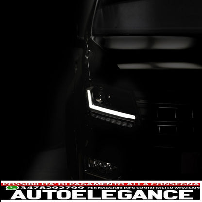 osram ledriving full led headlights suitable for vw amarok (2010-up) black dynamic sequential direction indicators 