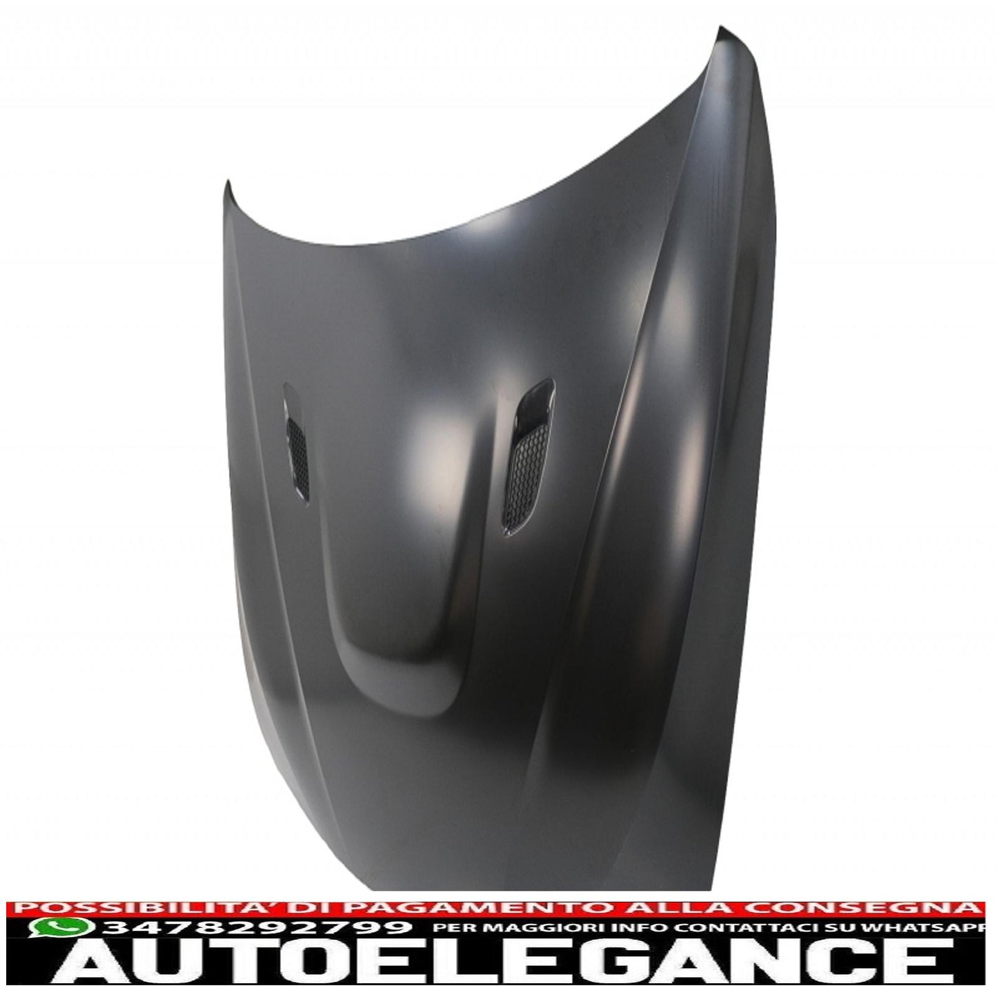 cofano cofano con parafanghi anteriori nero adatto a bmw serie 3 f30 f31 (2011-2019) m3 gts look AUTOELEGANCERICAMBI