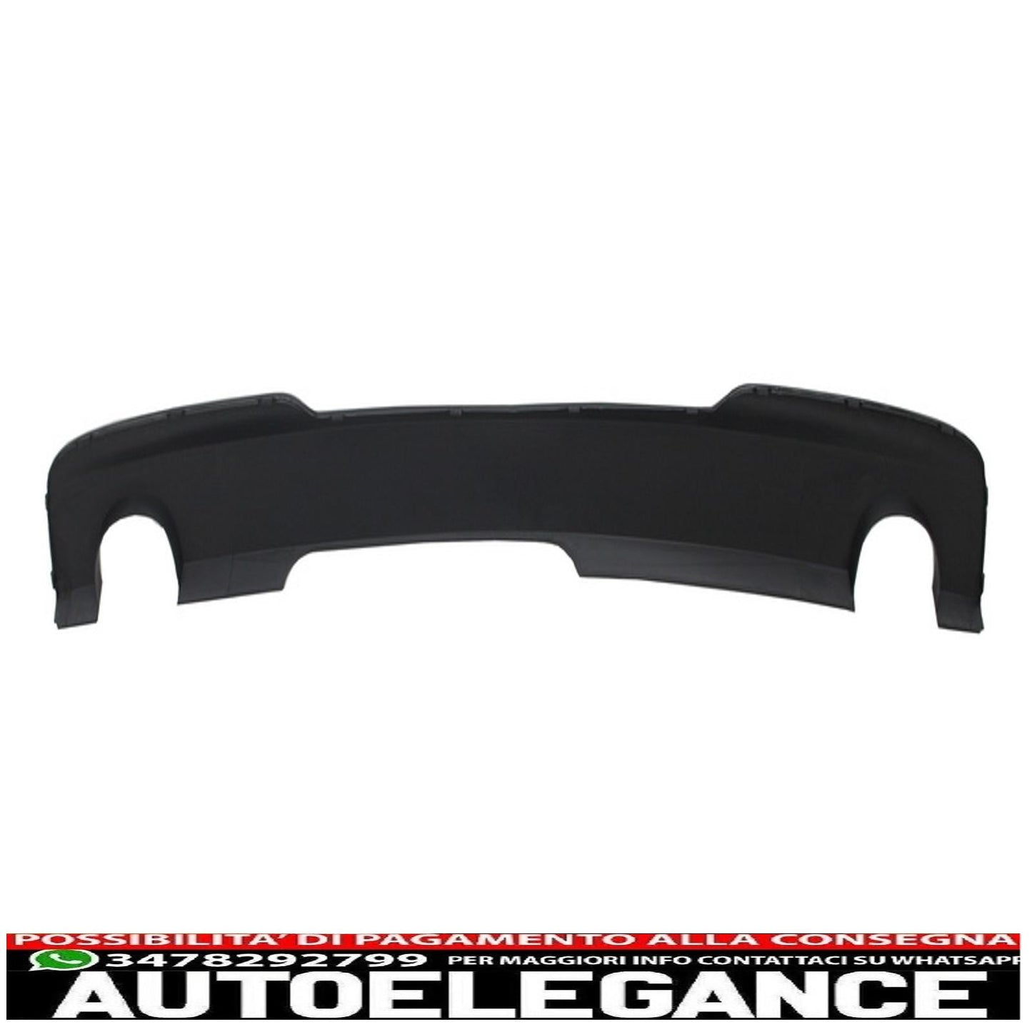 diffusore di scarico singolo a doppia uscita adatto per bmw serie 5 f10 f11 (2011-2017) design m-technik