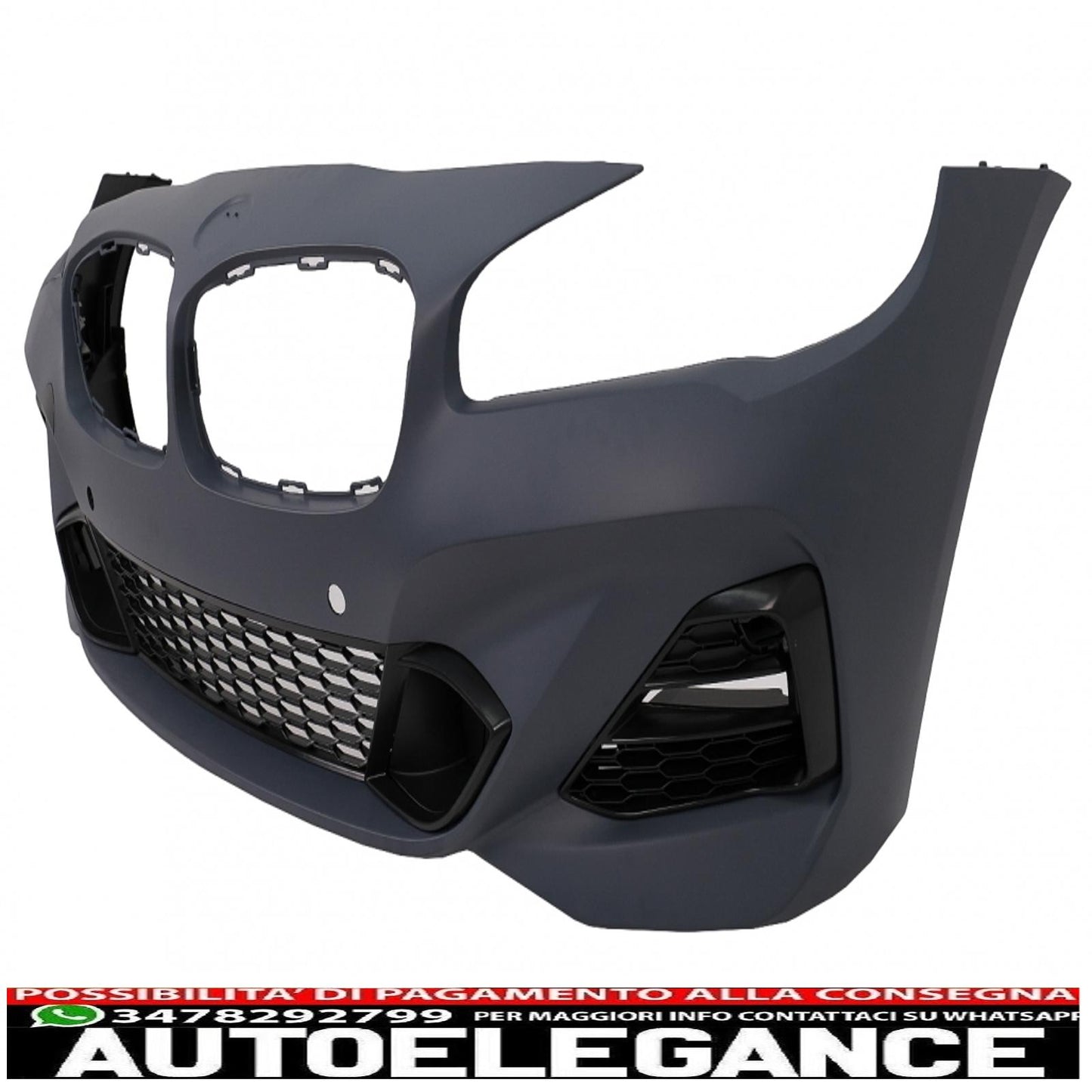 kit carrozzeria adatto per bmw serie 2 f46 lci gran tourer (05.2017-12.2019) m-technik design doppia uscita per scarico singolo