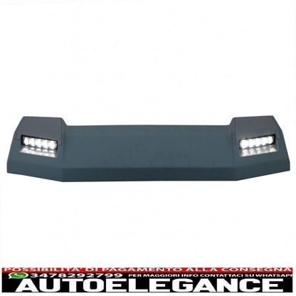 front roof spoiler suitable for mercedes g-class w463 (1989-2017) with dynamic led turn signals design 6x6