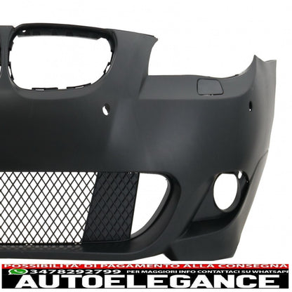 front bumper pdc 24mm with fog lamp suitable for bmw 5 series e60 e61 (2003-2007) m-technik design