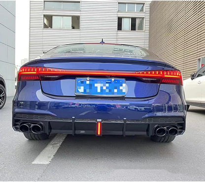 DIFFUSORE POSTERIORE ADATTO PER AUDI A7 C8 2017+ SLINE LOOK SPORTIVO