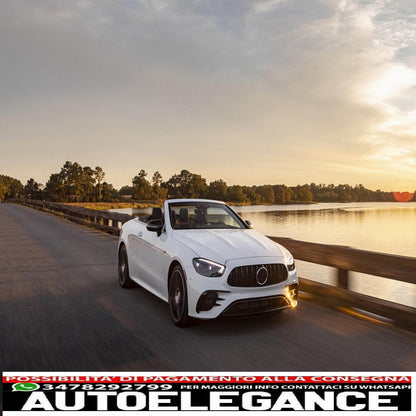 center grille suitable for mercedes e class facelift w213 s213 c238 a238 sport line (2020-up) gt-r design panamericana black