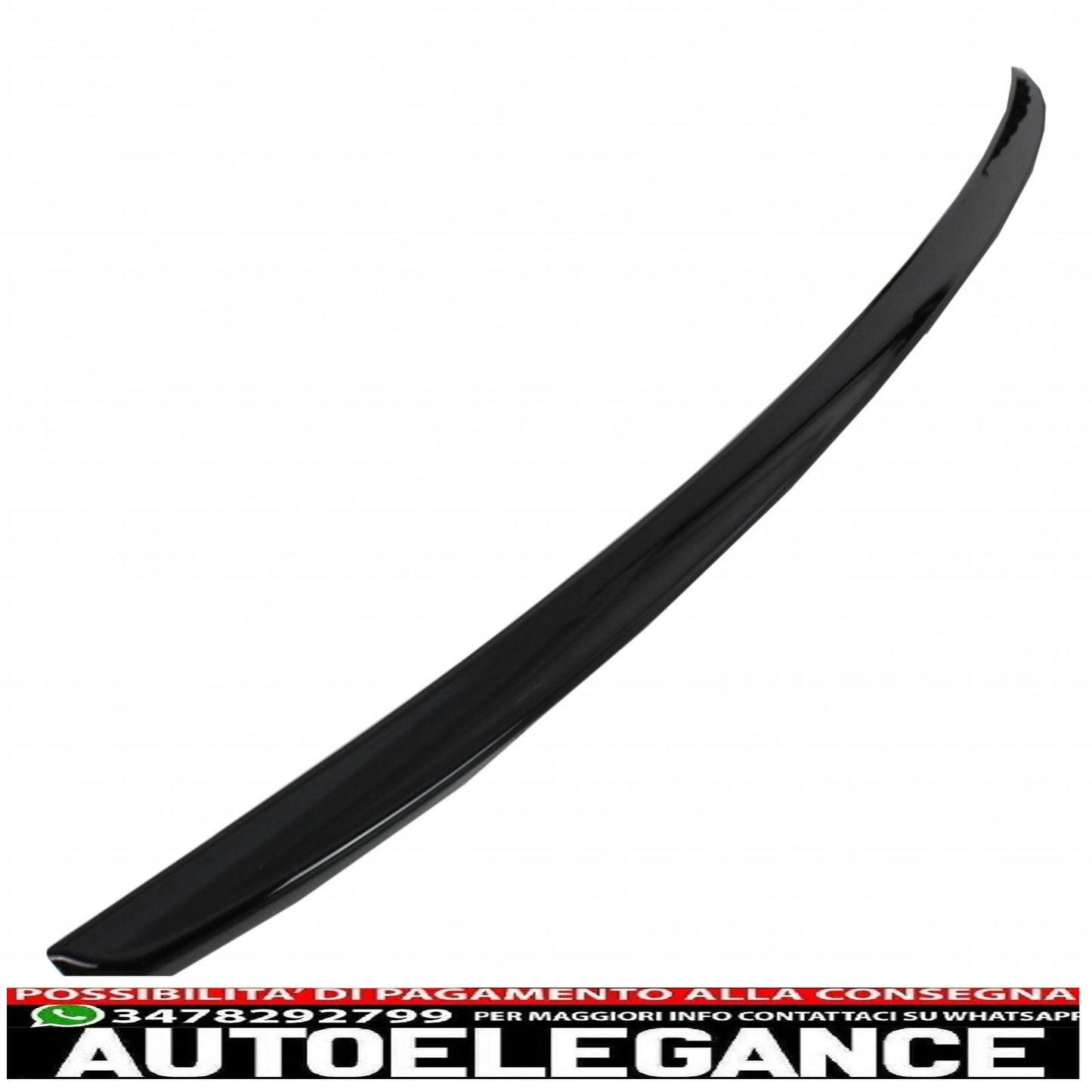 trunk spoiler suitable for audi a4 b9 sedan (2016-up) piano black