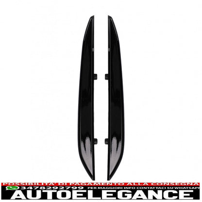 kit alette paraurti anteriore alette laterali adatto a mercedes classe a w177 v177 (04.2018-up) a35 design black edition