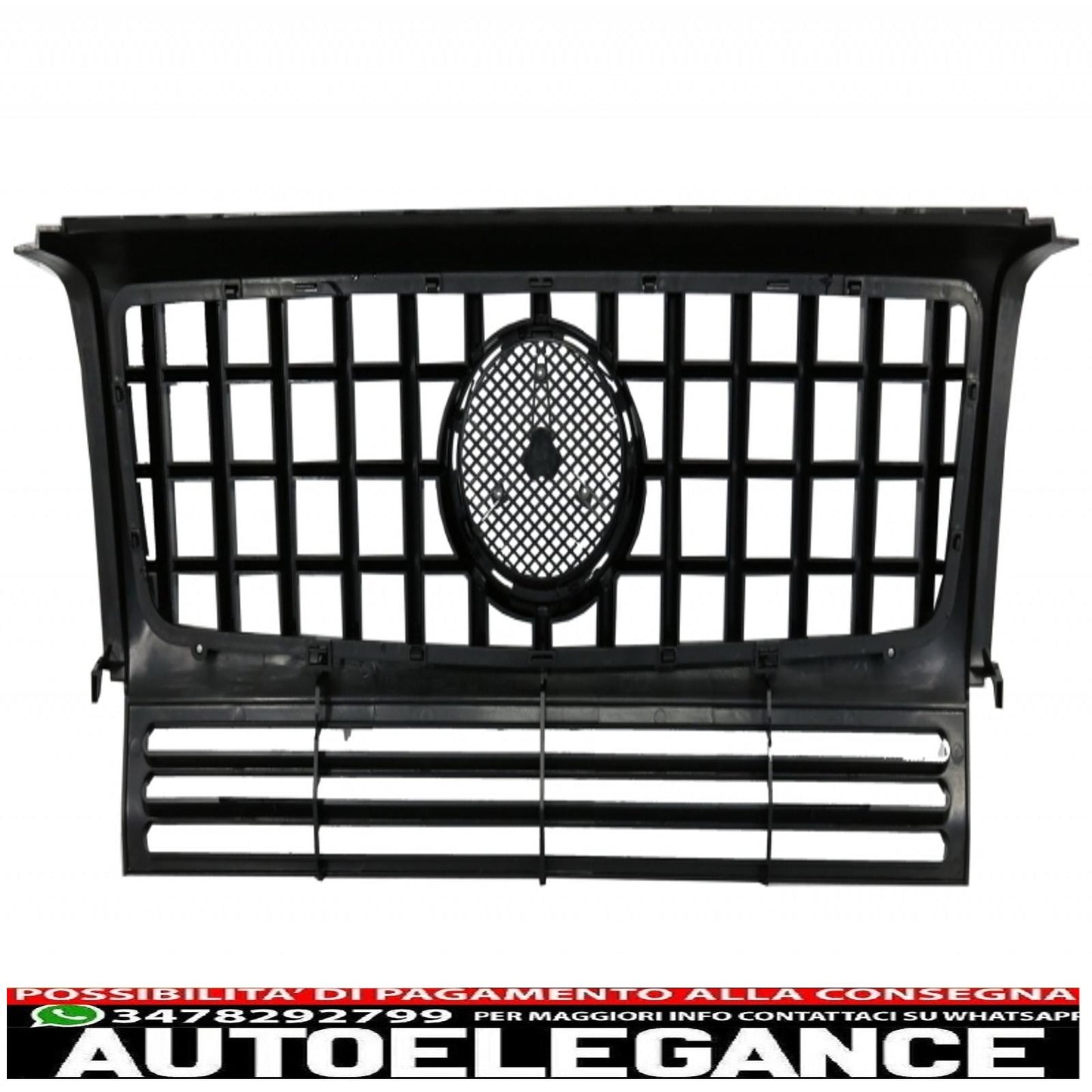 body kit with grille suitable for mercedes g-class w463 (2005-2012) gt-r panamericana design led bi-xenon headlights