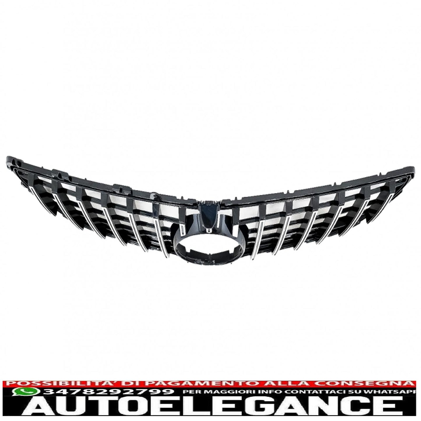 front grille suitable for mercedes cls w218 facelift (2014-2017) gt-r panamericana design chrome 