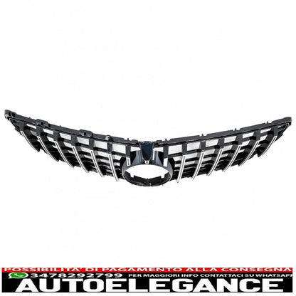 front grille suitable for mercedes cls w218 facelift (2014-2017) gt-r panamericana design chrome 