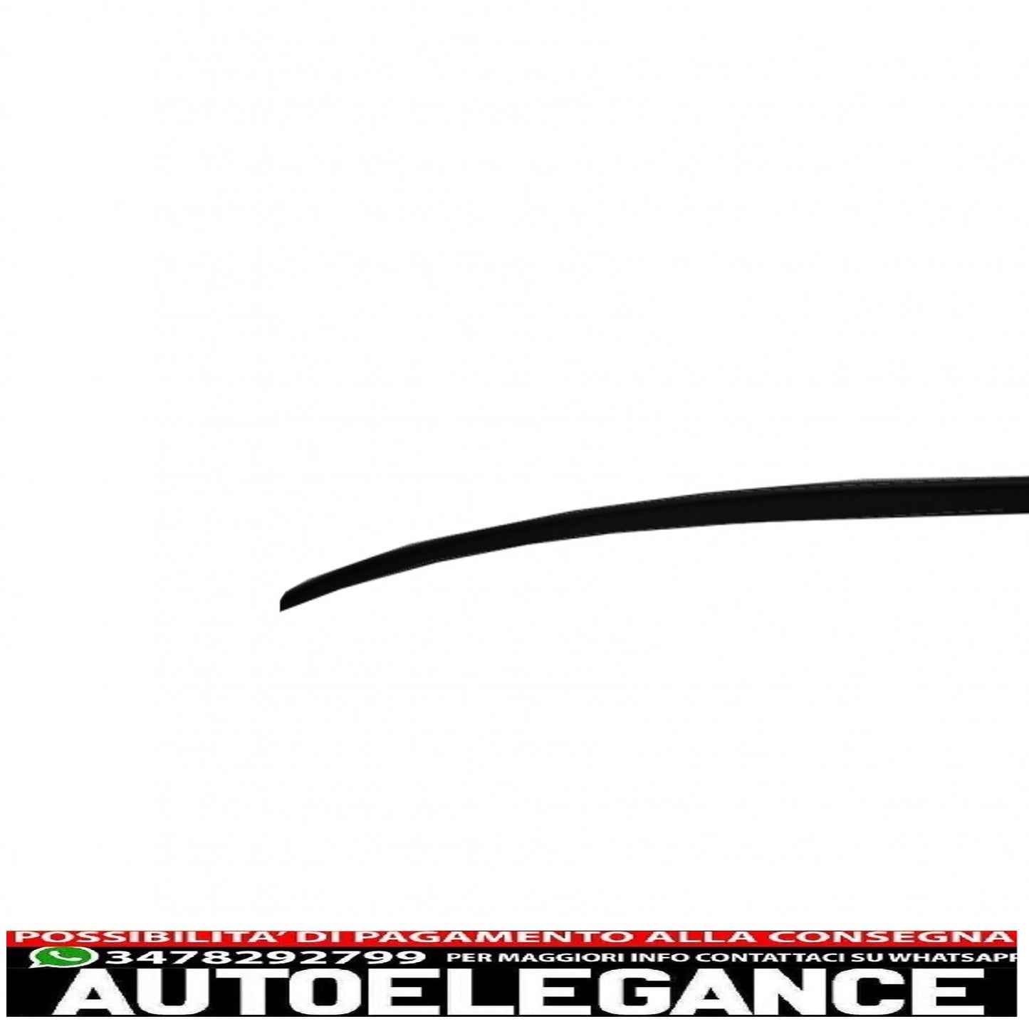 trunk spoiler suitable for audi a3 8v sedan (2013-up) matt black