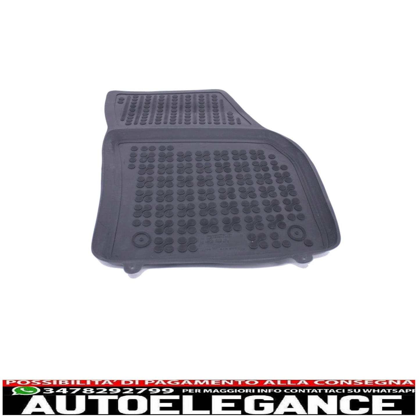 Black rubber mat suitable for VW Tiguan II 2015+