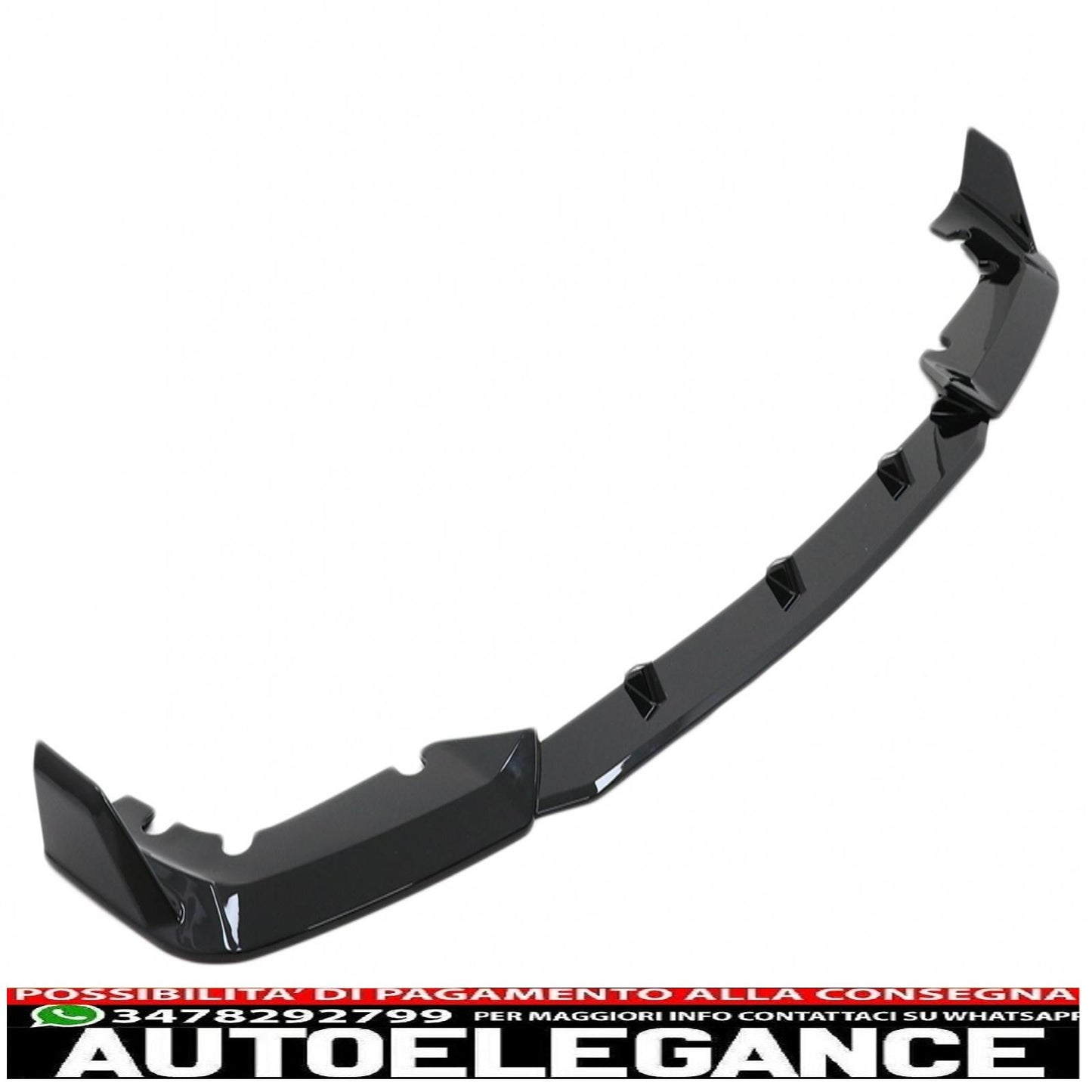 Aerodynamic body kit front bumper lip and rear splitter fit for BMW F95 X5M Competition (2018-up) piano black 