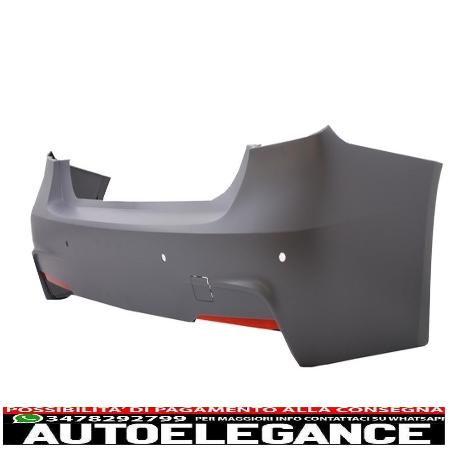 paraurti posteriore m-technik con diffusore a mantovana uscita singola/doppia terminale di scarico nero pianoforte terminali di scarico neri m performance adatto per bmw serie 3 f30 (2011+)