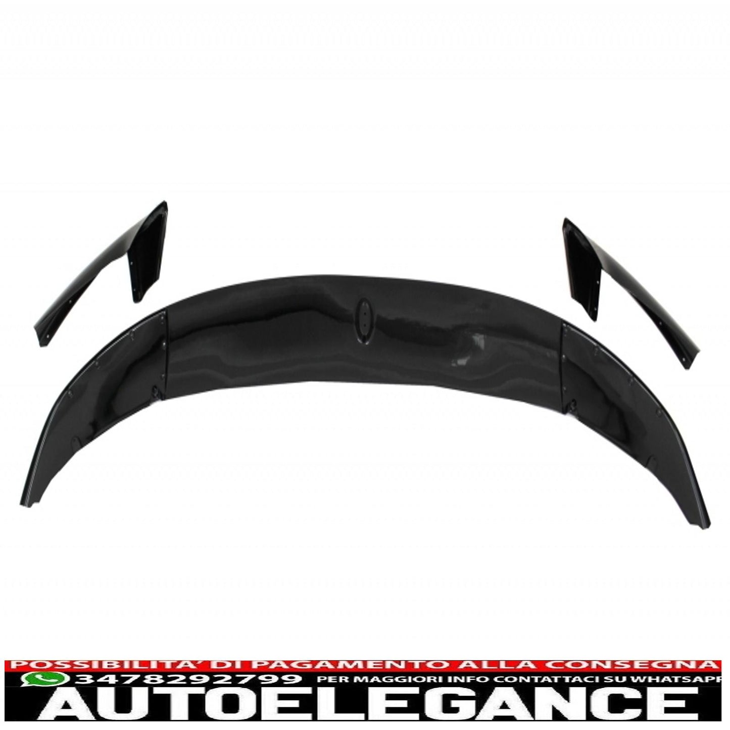 Labbro spoiler paraurti anteriore adatto per bmw serie 5 f10 f11 (2011-2017) con diffusore d'aria a doppia uscita e finali marmitta m-performance pianoforte nero