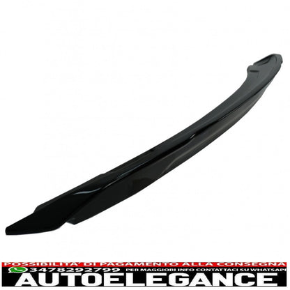 Spoiler per bagagliaio adatto per Ford Mustang MK6 VI sesta generazione (2015-2020) GT350 design nero pianoforte