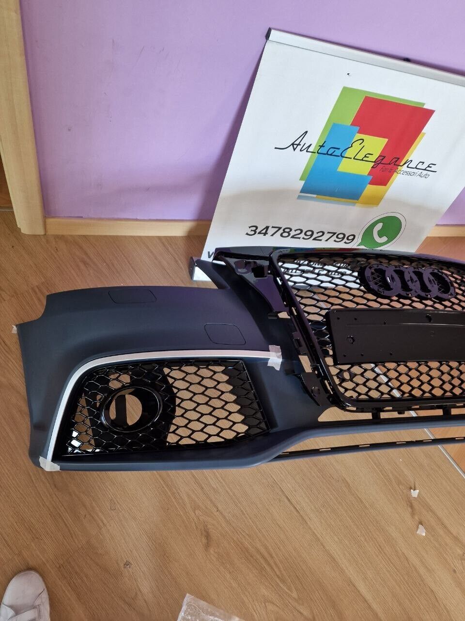 BUMPER SUITABLE FOR AUDI A3 8P LOOK RS3 08-12 RESTYLING