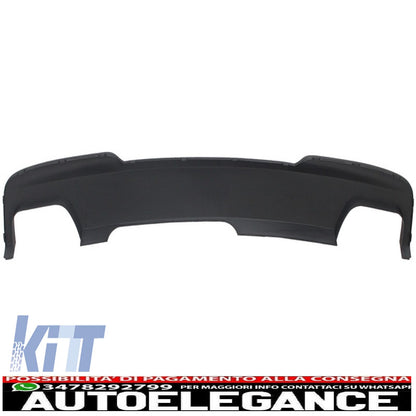 diffusore d'aria a doppia uscita con terminali di scarico sport m-teck 550i v8 lci quadrati adatti per bmw f10 f11 2011-2017
