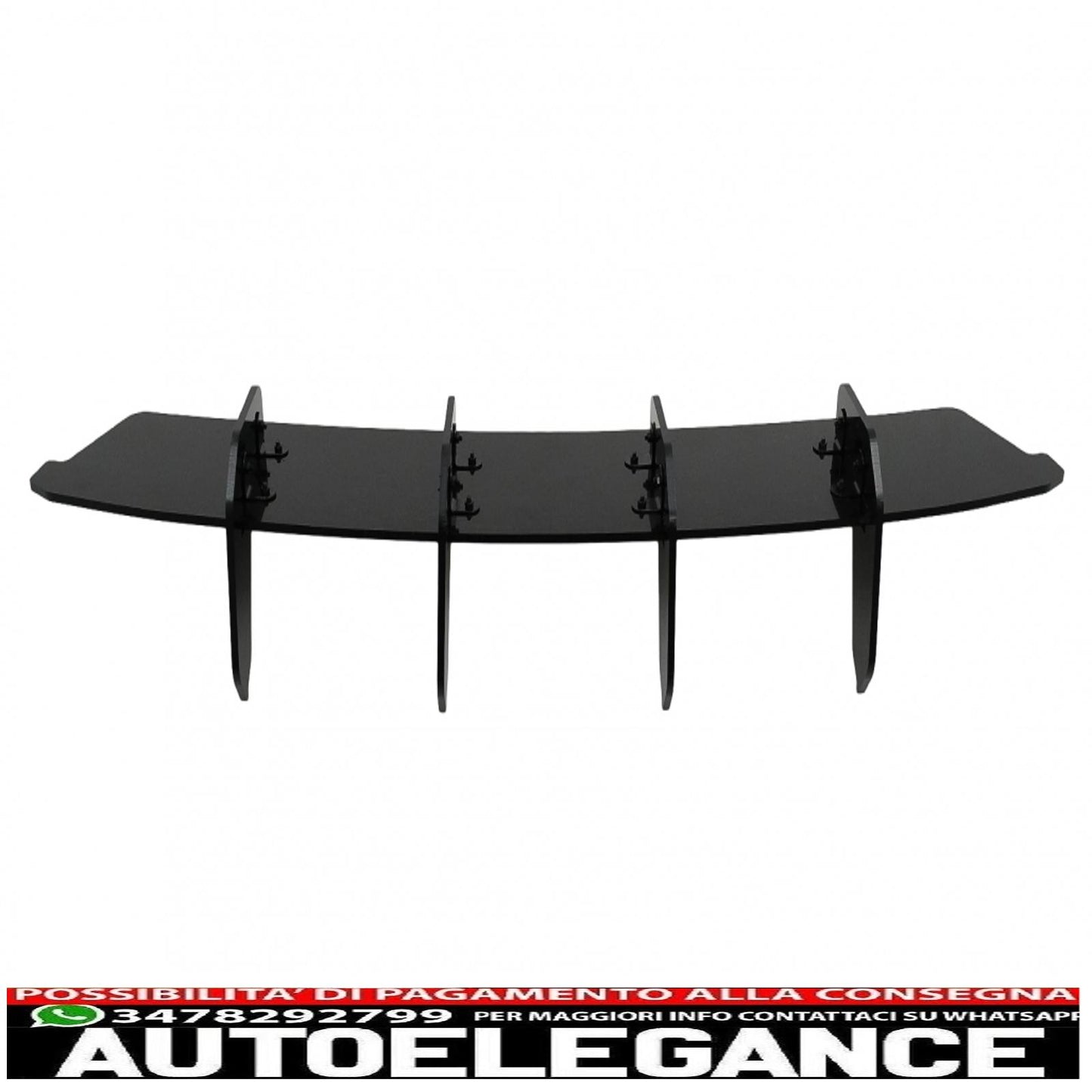 Rear bumper extension for diffuser suitable for mercedes cla 35 / 45 c118 x118 with aero pack (2019-up) black 