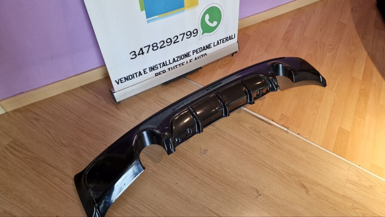 DIFFUSORE ADATTO PER BMW SERIE 2 F22 F23 MSPORT NERO LUCIDO 1+1