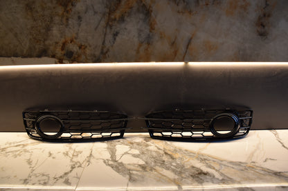 GRIGLIE FENDINEBBIA ADATTE PER AUDI A3 8P 2008-2012 SLINE LOOK RS3 NERO LUCIDO