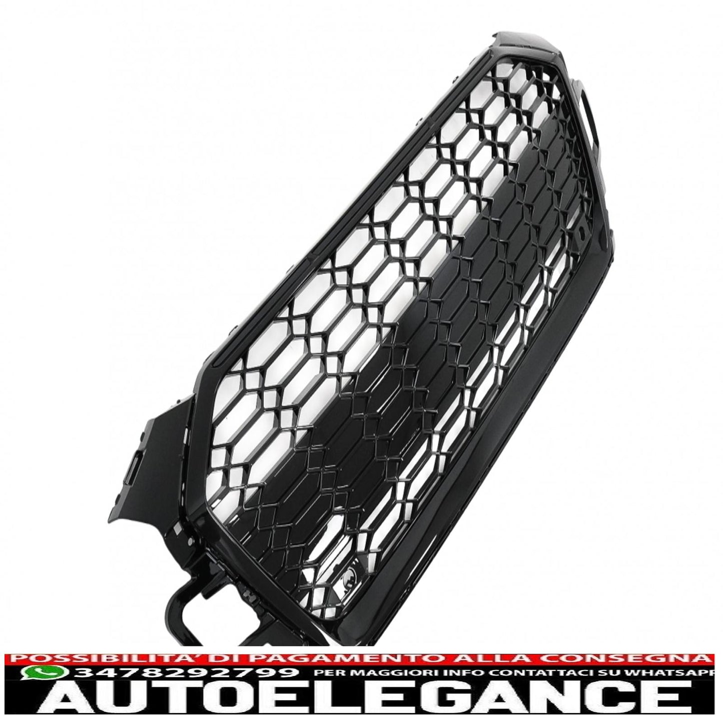 front grille suitable for audi a5 f5 facelift (2019 onwards) racing look piano black 