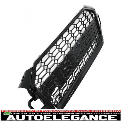 front grille suitable for audi a5 f5 facelift (2019 onwards) racing look piano black 