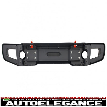 Paraurti anteriore in metallo con griglia anteriore centrale maschera spettro adatta per Jeep Wrangler / Rubicon JK (2007-2017) 10° anniversario in stile hard rock