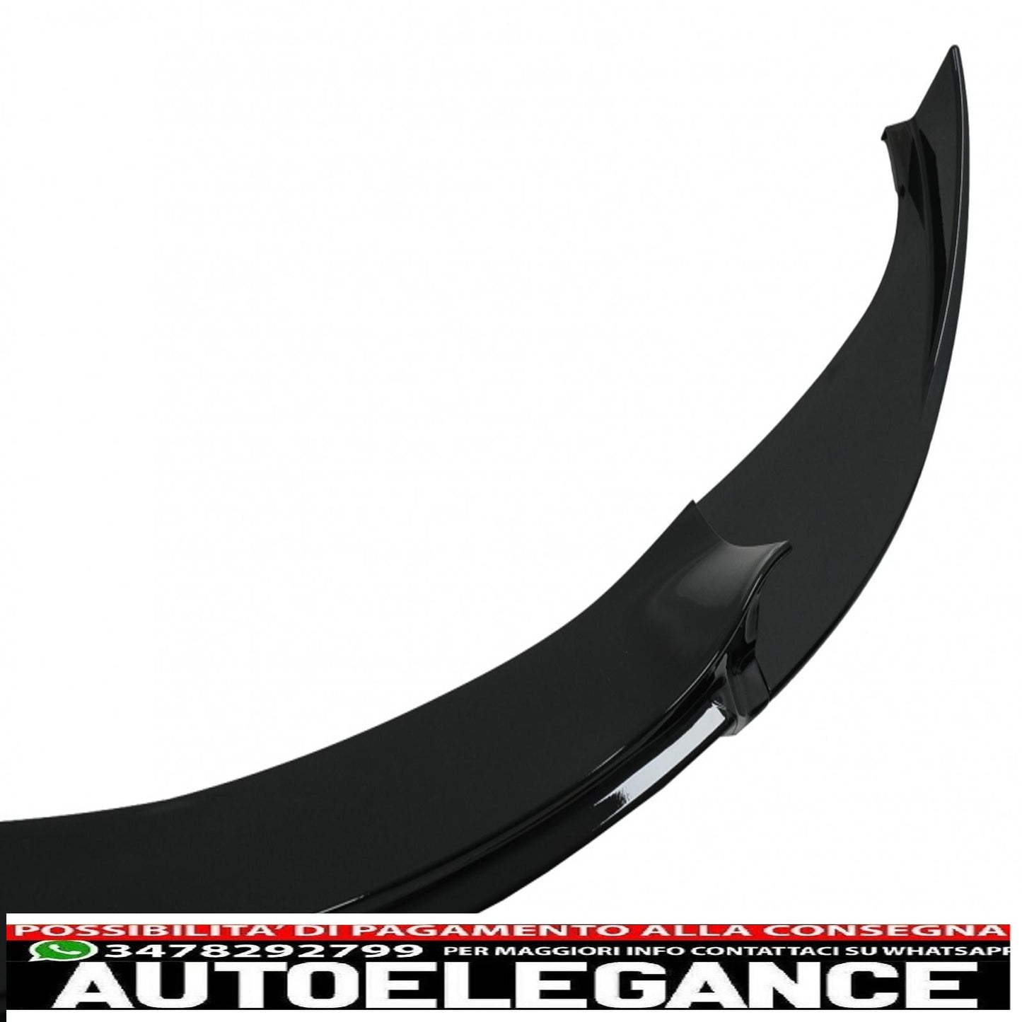 Front bumper spoiler lip suitable for bmw 5 series e60 e61 m5 bumper oe (2003-2010) piano black 