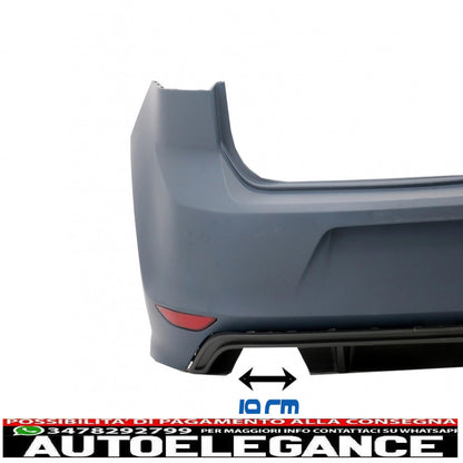 complete body kit suitable for vw golf 7 vii (2013-2017) r r20 look with full exhaust system 