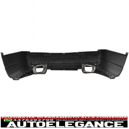 rear bumper with exhaust tips suitable for range rover vogue iv l405 (2013-2017) facelift update 2018+ svo design 