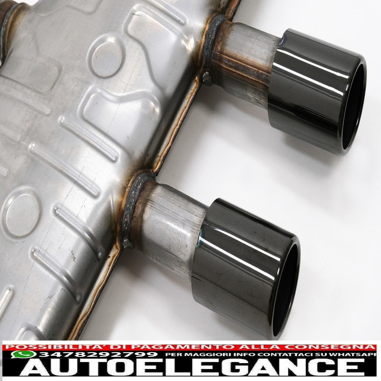 complete exhaust system suitable for vw golf 5 r32 (2003-2007) golf 6 r20 (2008-2013) catback silencer piano black