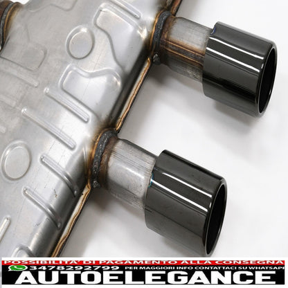 complete exhaust system suitable for vw golf 5 r32 (2003-2007) golf 6 r20 (2008-2013) catback silencer piano black