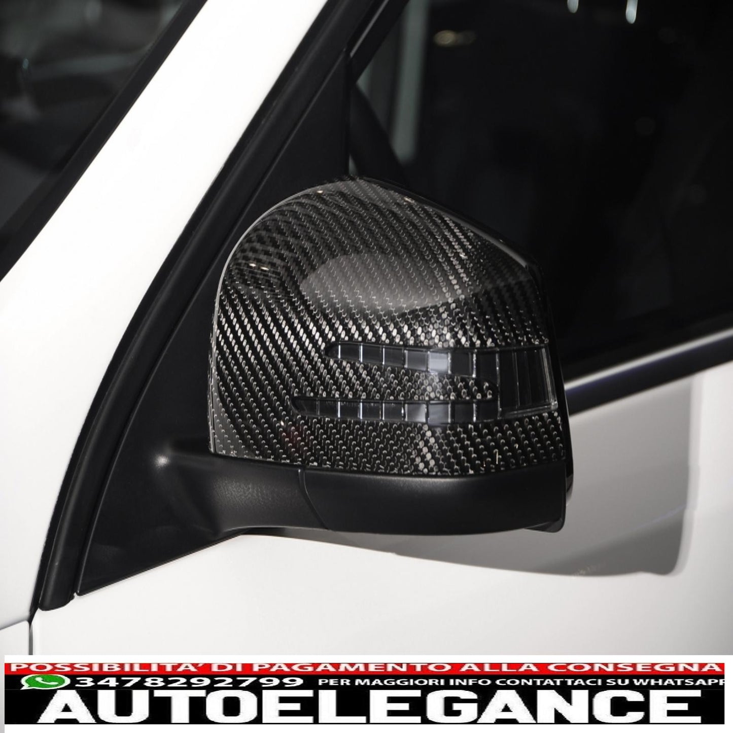 Copri specchietti adatti per mercedes w176 w246 w204 c204 s204 w117 c117 x117 w218 c218 facelift w212 s212 w207 a207 x156 x204 w221 vera fibra di carbonio AUTOELEGANCERICAMBI