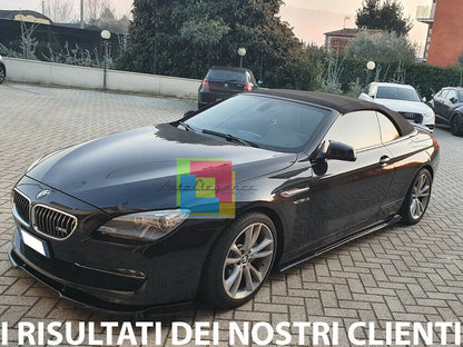 LAME BMW SERIE 6 E63 E64 SPLITTER SOTTO MINIGONNE LATERALI ABS NERO LUCIDO