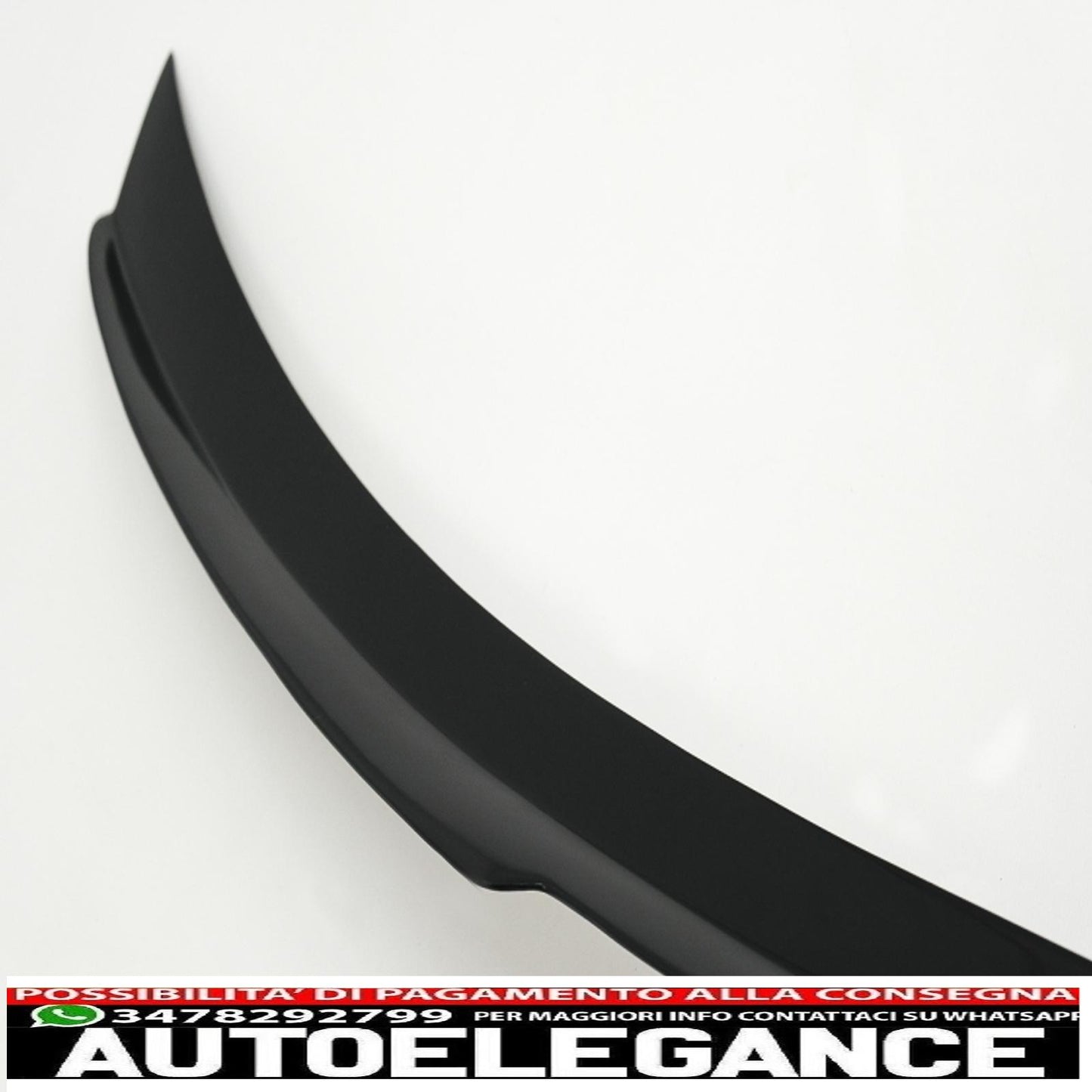 trunk spoiler suitable for alfa romeo giulia 952 (2016-2021) piano black 