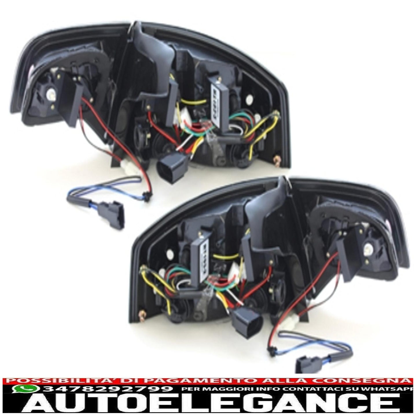 led rear lights suitable for audi a4 b7 sedan (11.2004-03.2008) black
