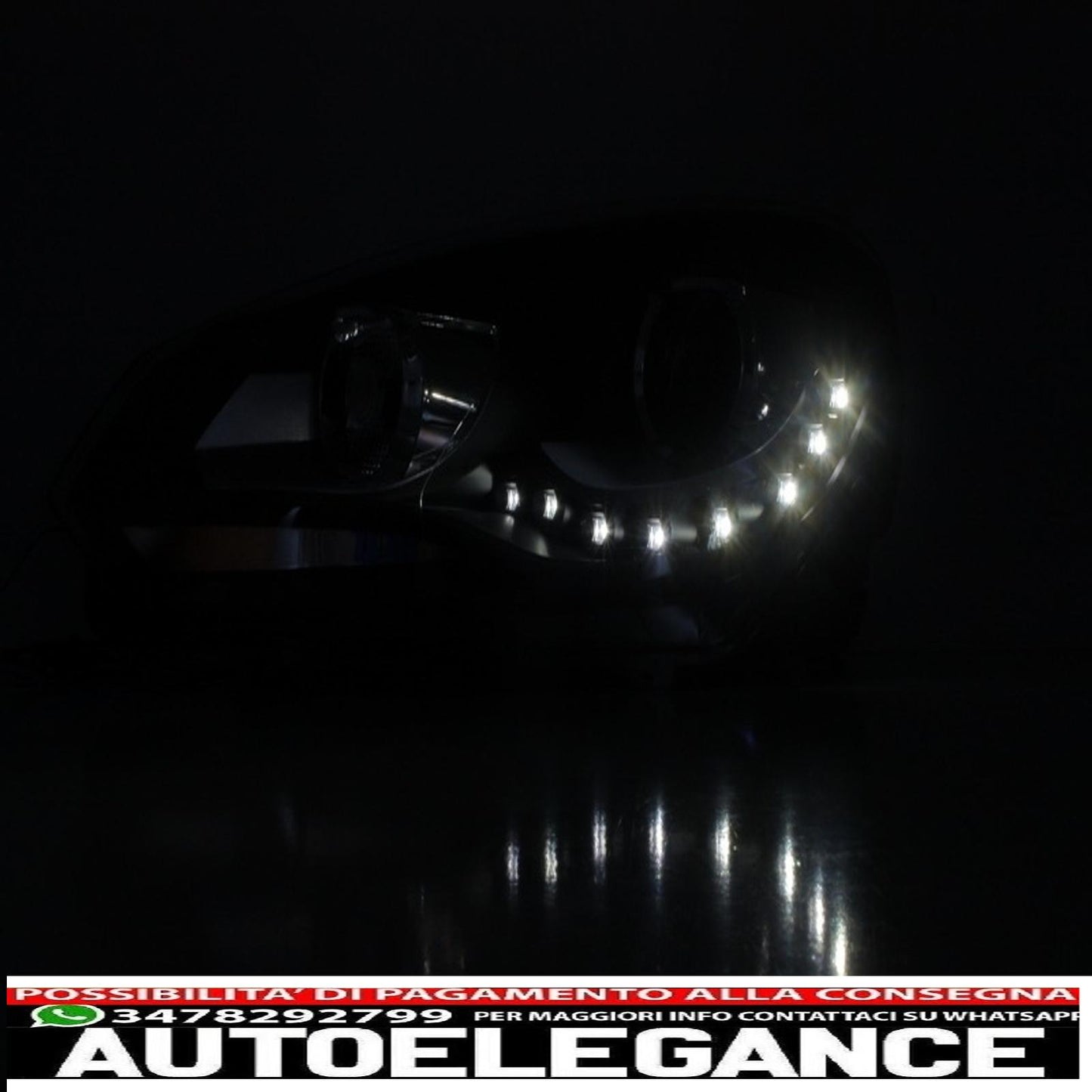 headlights suitable for VW Golf 6 VI (10.2008-2012) LED DRL daylight GTI look 