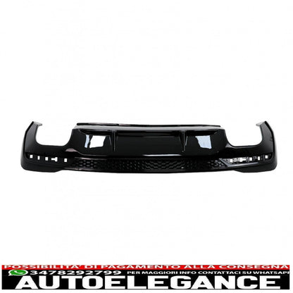 Diffusore mantovana paraurti posteriore adatto per audi a4 b9 8w facelift (2020 in poi) solo s-line nero