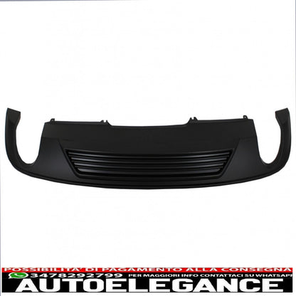 Diffusore mantovana per paraurti posteriore adatto per audi a4 b9 8w (2016-2018) berlina avant sport design per edizione standard nero